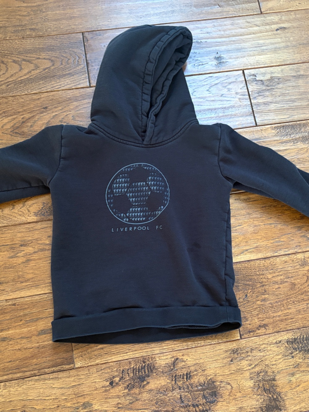 Liverpool Kids Black Hooded Sweatshir